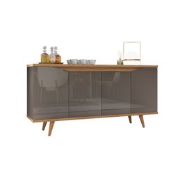 Buffet 160cm 4 Portas Pés em Madeira Maciça Grace Versátile  - 3