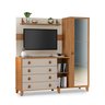 Cômoda com Painel de Tv Integrado + Espelho - Maldivas - 4