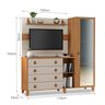 Cômoda com Painel de Tv Integrado + Espelho - Maldivas - 6
