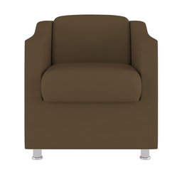 Poltrona Sofá Veludo para Clínica de Estética, Manicure:marrom - 2