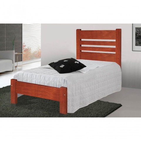 Cama Solteirão Moscou De Madeira Angelim Mel