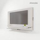 Ver imagem 4 de Painel para TV até 50 Polegadas 135CMX90CM Safira Branco