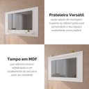 Ver imagem 5 de Painel para TV até 50 Polegadas 135CMX90CM Safira Branco