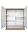 Ver imagem 2 de Kit Banheiro Gabinete 60cm com Cuba e Espelheira Cinza Fosco:cinza Chumbo