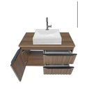 Ver imagem 3 de Kit Banheiro Gabinete 60cm com Cuba e Espelheira Cinza Fosco:cinza Chumbo