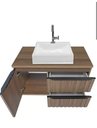 Ver imagem 3 de Kit Banheiro Gabinete 60cm com Cuba e Espelheira Cinza Fosco:cinza Chumbo