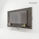 Ver imagem 4 de Painel para TV até 50 Polegadas 135CMX90CM Safira Cinza