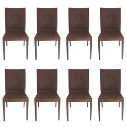 Cadeira Rattan Marrom - Kit com 8 - 2