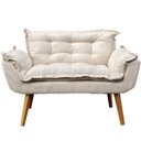 Ver imagem 3 de Kit Namoradeira Decorativa + 2 Poltronas para Sala Recepção Manicure Consultório Alice Suede