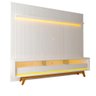 Rack Com Painel Para Tv 85 Polegadas Branco Lux Shop Jm - 2