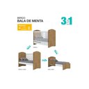 Ver imagem 6 de Quarto de Bebê Completo Bala de Menta 2 Peças (1 Guarda Roupa + 1 Berço) Qi94 Branco - Henn