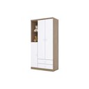 Ver imagem 2 de Quarto de Bebê Completo Bala de Menta 2 Peças (1 Guarda Roupa + 1 Berço) Qi94 Branco - Henn