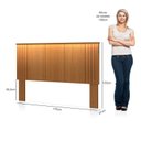 Ver imagem 3 de Cabeceira para Cama de Casal com LED Duo Marrom