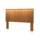Ver imagem 1 de Cabeceira para Cama de Casal com LED Duo Marrom