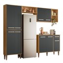 Ver imagem 2 de Cozinha Completa Moderna Mariah com Armários com Balcão. Alta Qualidade e Custo-benefício.