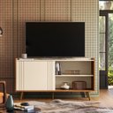Ver imagem 1 de Rack para TV 50 Polegadas 135,7cm New Austin Pérola/Canela