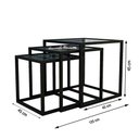 Ver imagem 2 de Trio Mesa Lateral Isabela Preto