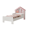 Cama Casinha com Telhadinho Infantil para Menina Branco/rosa - 1