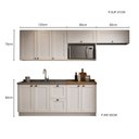 Ver imagem 3 de Cozinha Olivia 5 Peças com Balcão 120cm Flex e Nicho Micro-Ondas Poliman Móveis