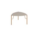 Ver imagem 1 de Mesa Lateral de Apoio P/ Sala 51cm Multiuso com Pés em Metal Cor:grigio com Dourado