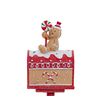 Resina de Natal Correio Gingerbread 36x10,5cm - 1