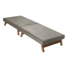 Cama Dobrável Portátil Solteiro Colchão Embutido Pés em Madeira 170x60 Cinza - Av - 2