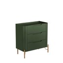 Ver imagem 1 de Mesa de Cabeceira com 3 Gavetas 70cm Pés em Metal 100% MDF