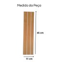 Ver imagem 3 de Kit Revestimento Ripado 40 Placas Adesiva 45 X 11 Cm em Mdf:freijó