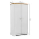 Ver imagem 3 de Guarda-Roupa Solteiro 2 Portas Toledo Branco