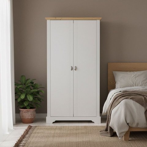 Guarda-Roupa Solteiro 2 Portas Toledo Branco