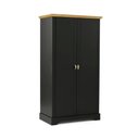 Ver imagem 2 de Guarda Roupa Solteiro 2 Portas Toledo Cinza