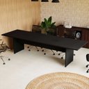Ver imagem 1 de Mesa de Reunião Bipartida em MDF 300x90cm Corporate Preto