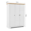 Ver imagem 3 de Guarda Roupa Solteiro 3 Portas Toledo 