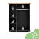 Ver mais imagens de Guarda Roupa Infantil 3 Portas Toledo Cinza