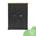 Ver imagem 4 de Guarda Roupa Infantil 3 Portas Toledo Cinza