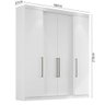 Guarda Roupa Casal 4 Portas Berlim - 5