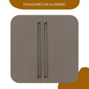Ver imagem 6 de Guarda Roupa Casal 4 Portas e 4 Gavetas Berlim Nogueira/Fendi Marrom