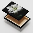 Ver imagem 2 de Quadro Decorativo para Sala Quarto Flor Lírio Modernos em Tecido Canvas