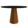 Mesa de Jantar Isis 1,20X1,20 Ype/Preto New Ceval - 1