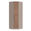 Ver imagem 2 de Guarda-Roupa Canto Oblíquo 1 Porta Requinte+ 100% MDF Marrom/Duna/Macadâmia