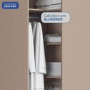Ver imagem 6 de Guarda-Roupa Canto Oblíquo 1 Porta Requinte+ 100% MDF Marrom/Duna/Macadâmia