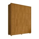 Ver imagem 2 de Guarda-Roupa Casal 4 Portas 3 Gavetas 100% MDF com Pés Greco