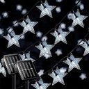 Ver imagem 2 de Pisca Cordão Estrelas Solar Externo Jardim 20leds 5m Branco