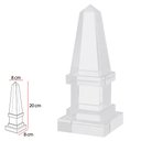 Ver imagem 2 de Escultura Torre Decor em Cristal Transparente 20cm