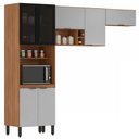 Ver imagem 2 de Cozinha Compacta Firenze 7 Portas Amêndola Touch/Nude Prime Tx - Demóbile