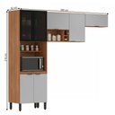 Ver imagem 4 de Cozinha Compacta Firenze 7 Portas Amêndola Touch/Nude Prime Tx - Demóbile