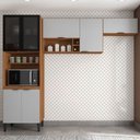 Ver imagem 1 de Cozinha Compacta Firenze 7 Portas Amêndola Touch/Nude Prime Tx - Demóbile