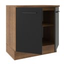 Ver imagem 5 de Balcão Madesa Agata 80cm com 2 Portas Rustico Preto