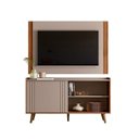 Ver imagem 2 de Rack com Painel para TV até 50 Polegadas MDF 160cmx160,5cm Fresno New Austin Cinza Grigio Fosco/Cinamomo Mel