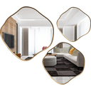 Ver imagem 1 de Kit com 3 Espelhos Orgânicos Decorativos Design em Madeira